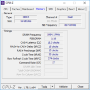 CPU-Z: Mémoire RAM