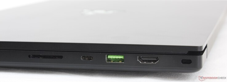 C'est vrai : Lecteur SD UHS-III, USB Type-C + Thunderbolt 3, USB 3.2 Gen. 2, HDMI 2.0b, Kensington Lock