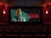 Le film Zelda est projeté dans un cinéma (Image source : Nintendo of America with edits)