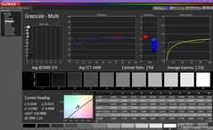 Spectre x360 13t - Echelle de gris (après calibrage).