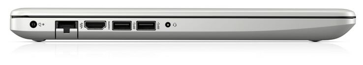 Côté gauche : entrée secteur, Ethernet gigabit, HDMI, 2 USB A 3.1 Gen 1, combo audio.