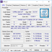 ThinkPad P52s - CPU-Z : CPU.