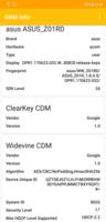 Asus ZenFone 5Z - Compatibilité Widevine CDM L1.