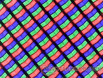 Une matrice de sous-pixels nette avec des couleurs profondes et éclatantes. La granularité est minimale et presque imperceptible