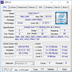 HP EliteBook Folio 1040 G4 - CPU-Z : CPU.