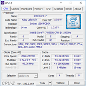 Spectre x360 13t - CPU-Z : CPU.