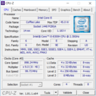 Dell XPS 15 9570 - CPU-Z : CPU.