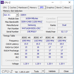 ThinkPad P52s - CPU-Z : SPD.