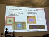 Qubedot fait état de transmissions de données expérimentales via MicroLED. (Source de l'image : Andreas Sebayang/Notebookcheck.com)