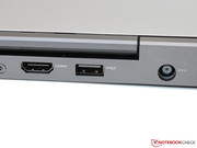 Parmi les ports embarqués, l'USB 3.0, le mini DisplayPort et le HDMI.