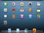 un écran bien familier: l'écran d'accueil iOS 6