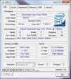 Informations CPU-Z sur le Samsung R60-Aura T2330 Deesan