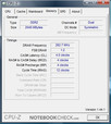 CPU-Z information de l'Asus U2E 1P017E