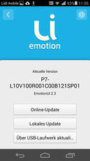 Huawei a installé Android 4.4.2 KitKat et sa surcouche propriétaire EmotionUI dans sa version 2.3.