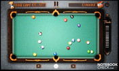 Pool Master Pro exploits the entire screen