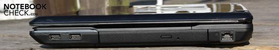 droite: USB, graveur DVD, Ethernet