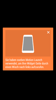 Motion Launch permet d'accéder à l'écran d'accueil en une pression.