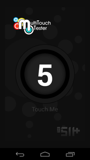 L'écran peut prendre en charge jusqu'à 5 entrées multi-touch.
