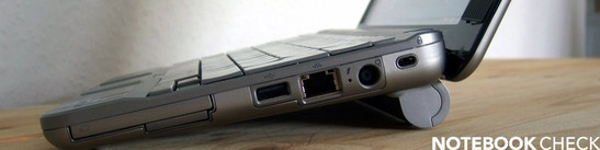 Right Side: ExpressCard, SD Card, USB, LAN, Power Connector, Kensington Lock