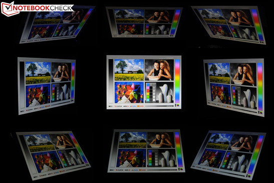 Angles de vision du Fujitsu Lifebook T901