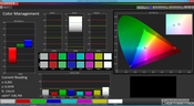 Color Management (réglages optimisés, espace de couleur cible sRGB)