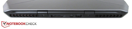 A l'arrière : port pour Amplificateur Graphique, DisplayPort, HDMI