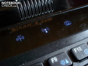 Le Bluetooth, la WiFi et la webcam sont facilement contrôlables.