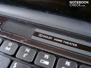 ... Mais l'ordinateur portable prend en charge le "Virtual Surround Sound" et le "Dolby Home Theater"