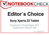 Choix de la rédaction - Juin 2014 : le Sony Xperia Z2 Tablet.