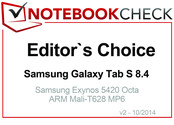 Choix de la rédaction - Octobre 2014 : la Samsung Galaxy Tab S 10.5.