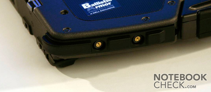 The corners protected by rubber contain nuts on the front side, in which you can fix a strap.