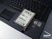 Le portable testé était équipé d'un disque dur de 160 GB.