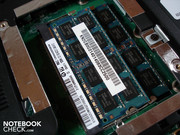 Les quatre emplacements mémoire sont déjà occupés, chacun avec 2048 Mo de DDR3-RAM