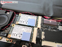 Les deux SSD mSATA sont associés en configuration RAID 0.