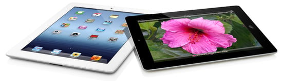 Apple: iPad 3 noir et blanc