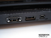 eSATA/USB 2.0 combo, USB 2.0 et Firewire