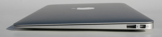Right: USB 2.0, mini DisplayPort
