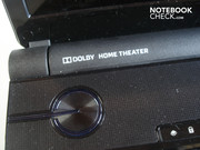 La touche de démarrage éclairée en bleu. L'Acer 5739G prend en charge non seulement Dolby Home Theater ...