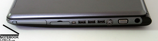 Sony Vaio VGN FE-41z Interfaces