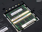 Une barrette mémoire rapide de 4GB DDR3 est employée dans notre échantillon, en matière de RAM.