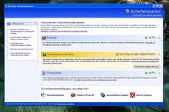 The security center on Windows XP offers (too) few options