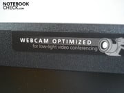 The webcam is optimized for video conferences