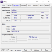 Dell Precision 5530 - CPU-Z : carte-mère.