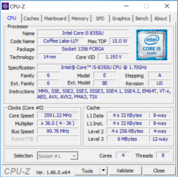HP Elite x2 1013 G3 - CPU-Z