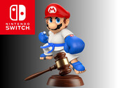 Un Mario combattant apparaît au-dessus du marteau du juge (Image source : Nintendo of America with edits)