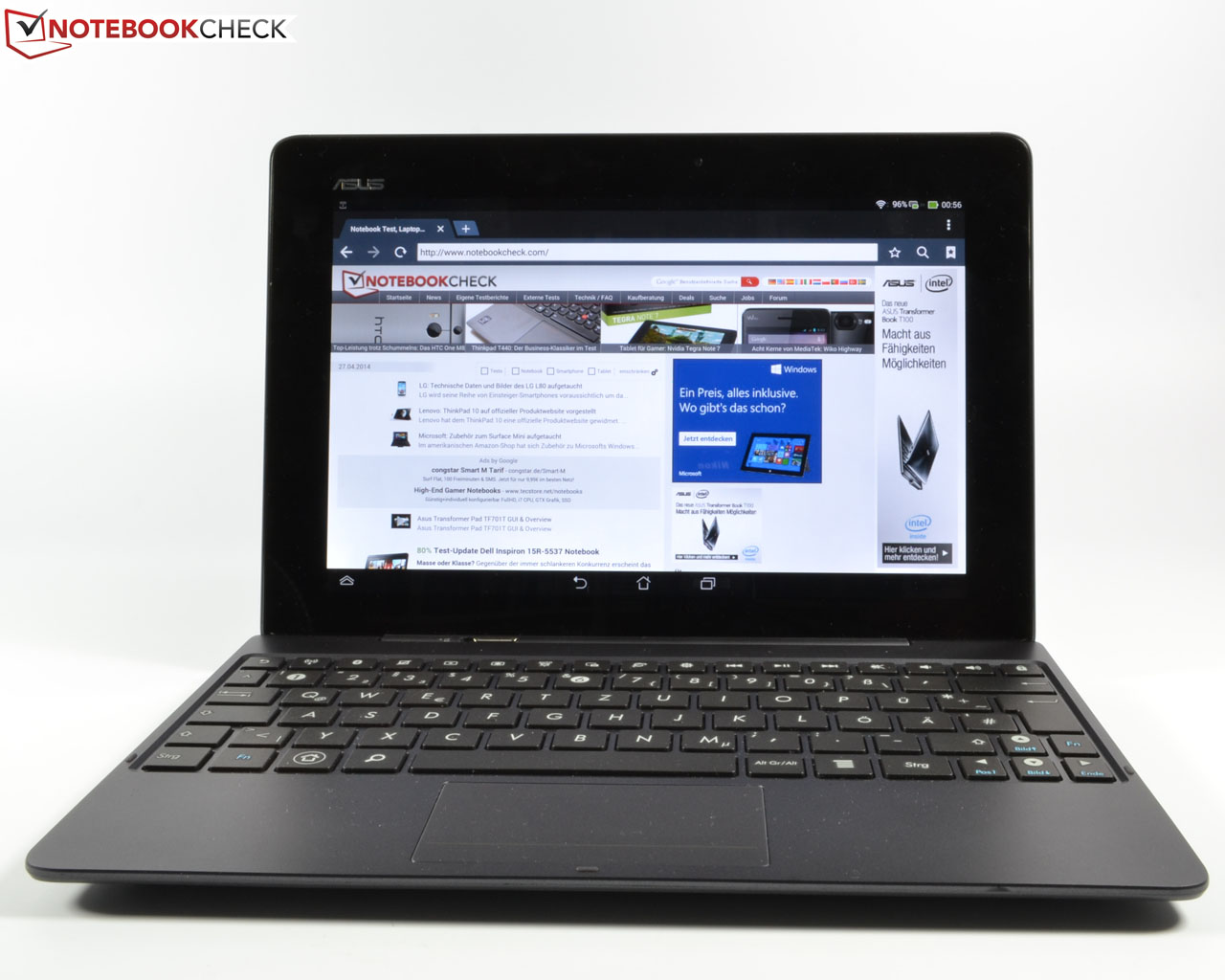 Test Asus Transformer Pad TF701 : une bonne tablette Android avec clavier  amovible