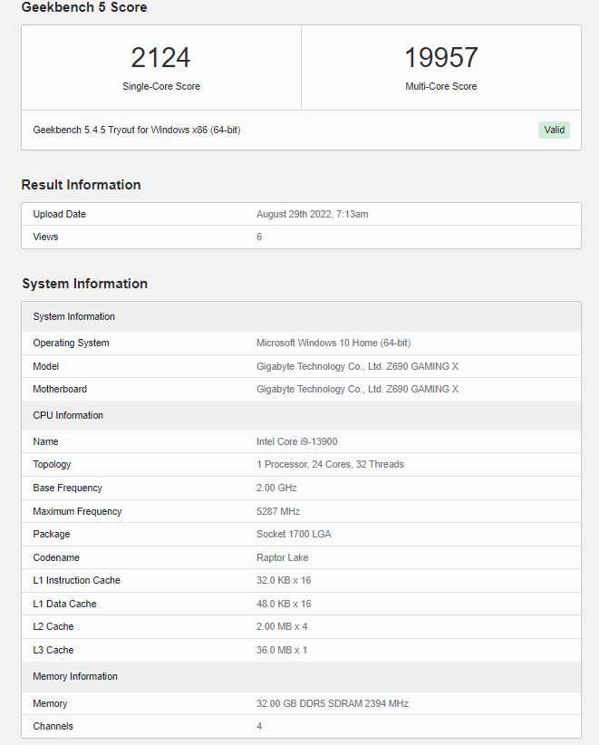 (Source : Geekbench)