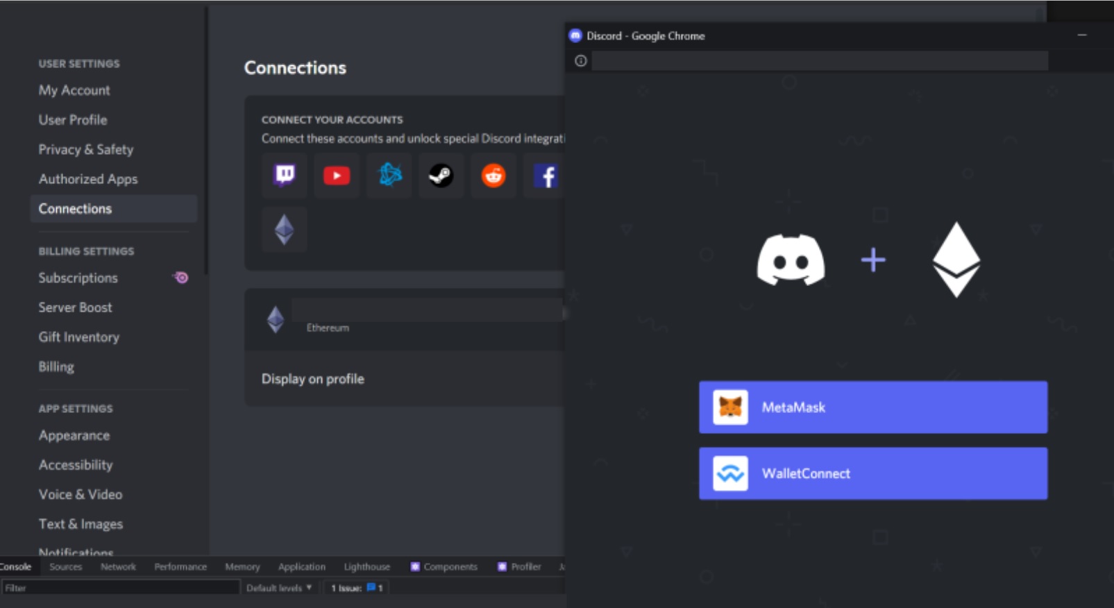 Donde esta el codigo de autenticacion de discord