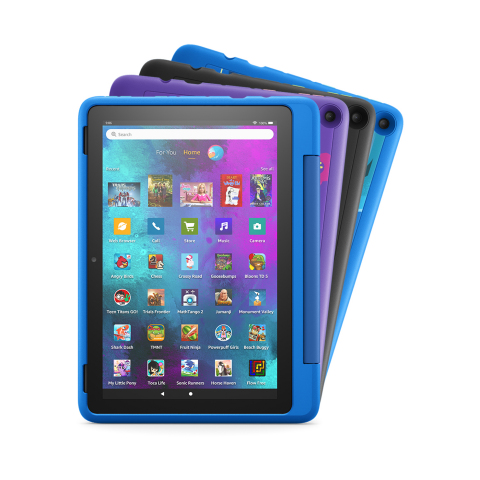 La toute nouvelle gamme de tablettes Fire Kids Pro d'Amazon a également été lancée. (Image : Amazon)