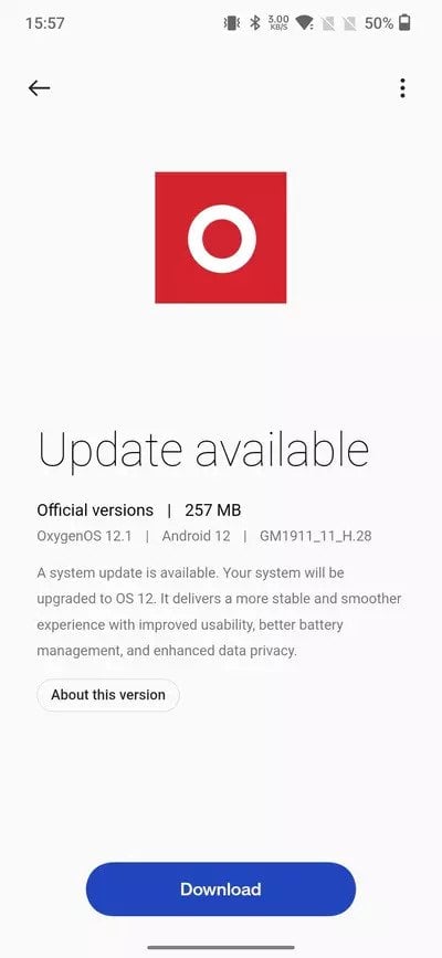 La version stable OOS 12.1 est maintenant disponible pour la série 7...